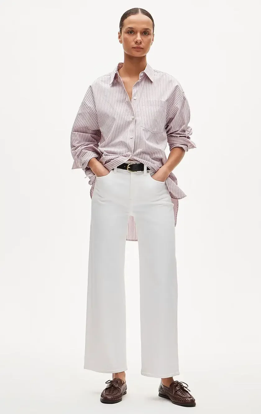 J Crew Slim Wide Jeans 29 29P P29 White NWT CS128 Coastal Travel Minimalist